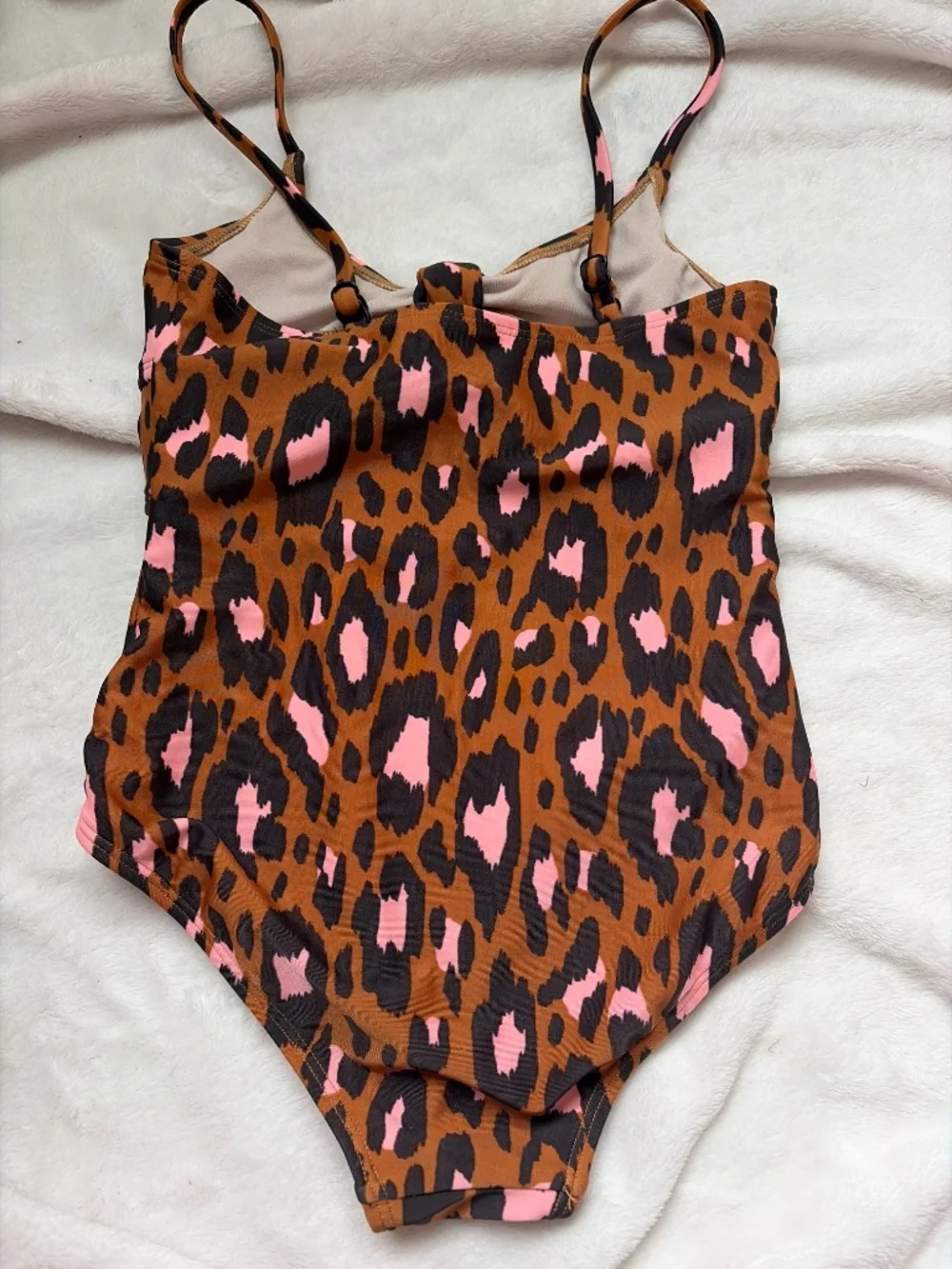 Animal print one piece swimsuit